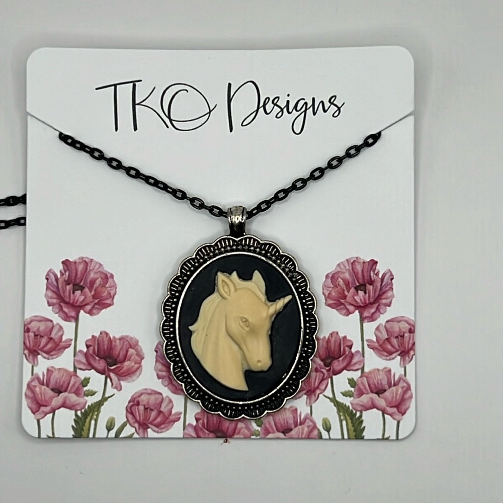Horse Cameo necklace